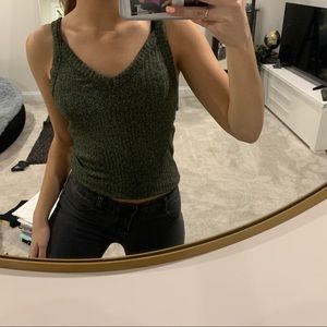 American eagle dark green tank top